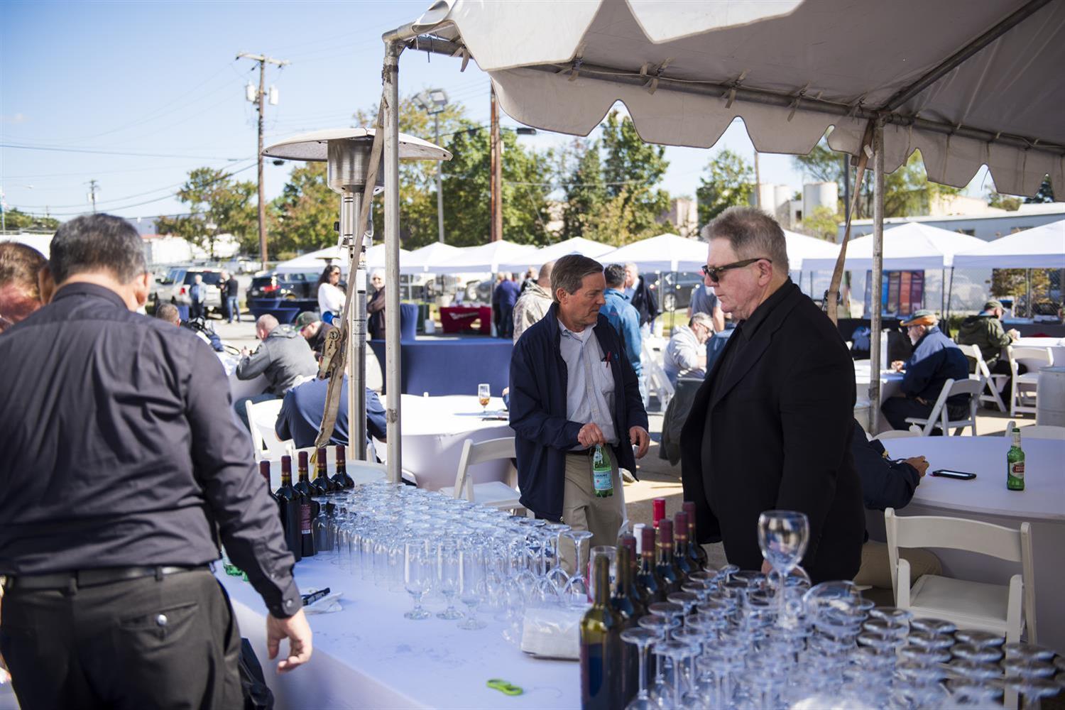 Refreshments and tradeshow booths