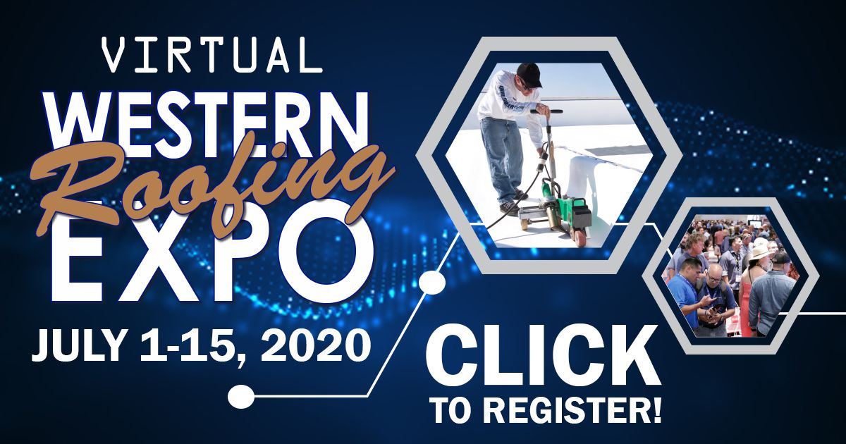 Western Roofing Expo 2020 Banner for Western Roofing Expo 2020