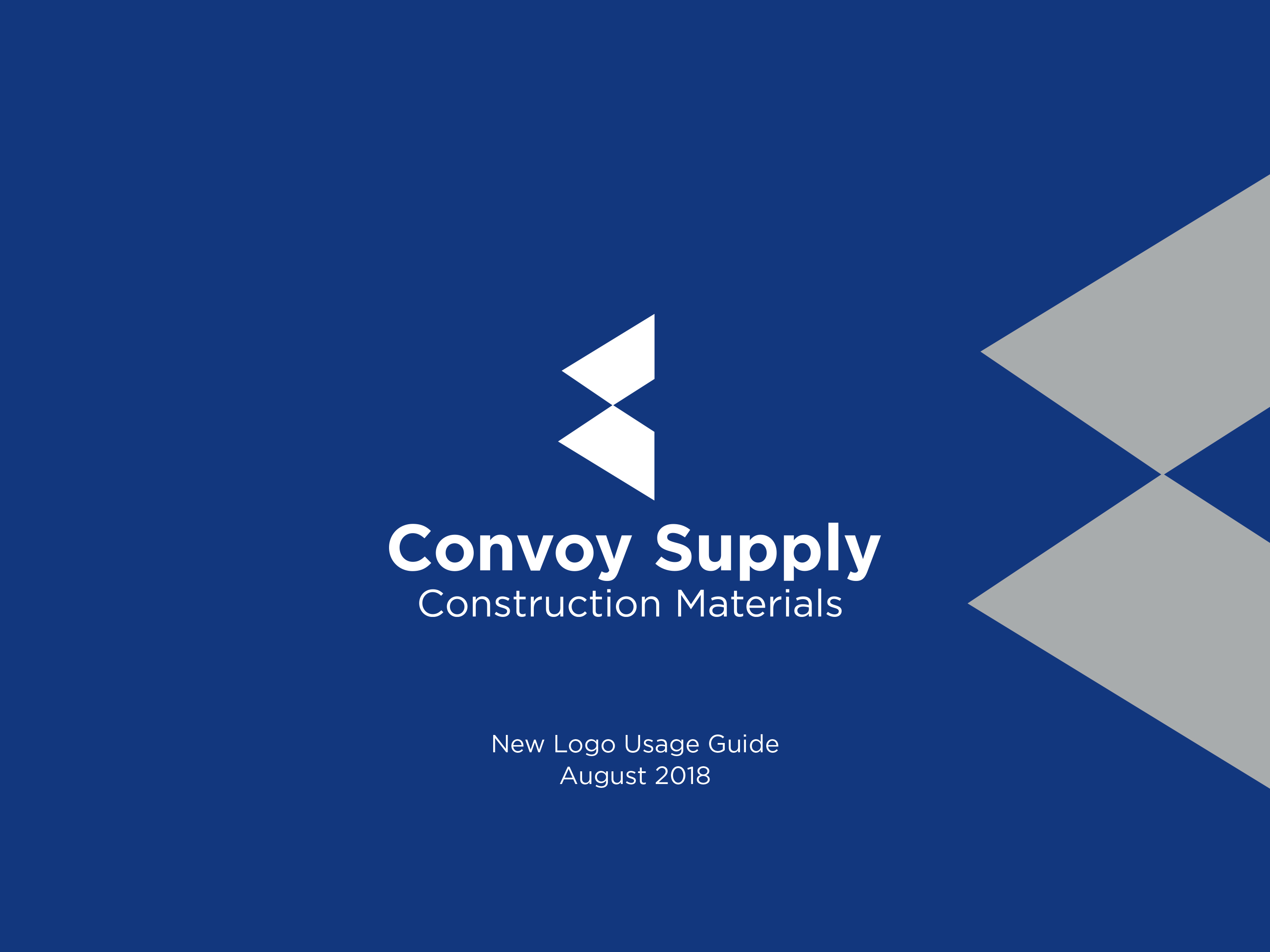 The Convoy Supply Logo Usage Guide Cover