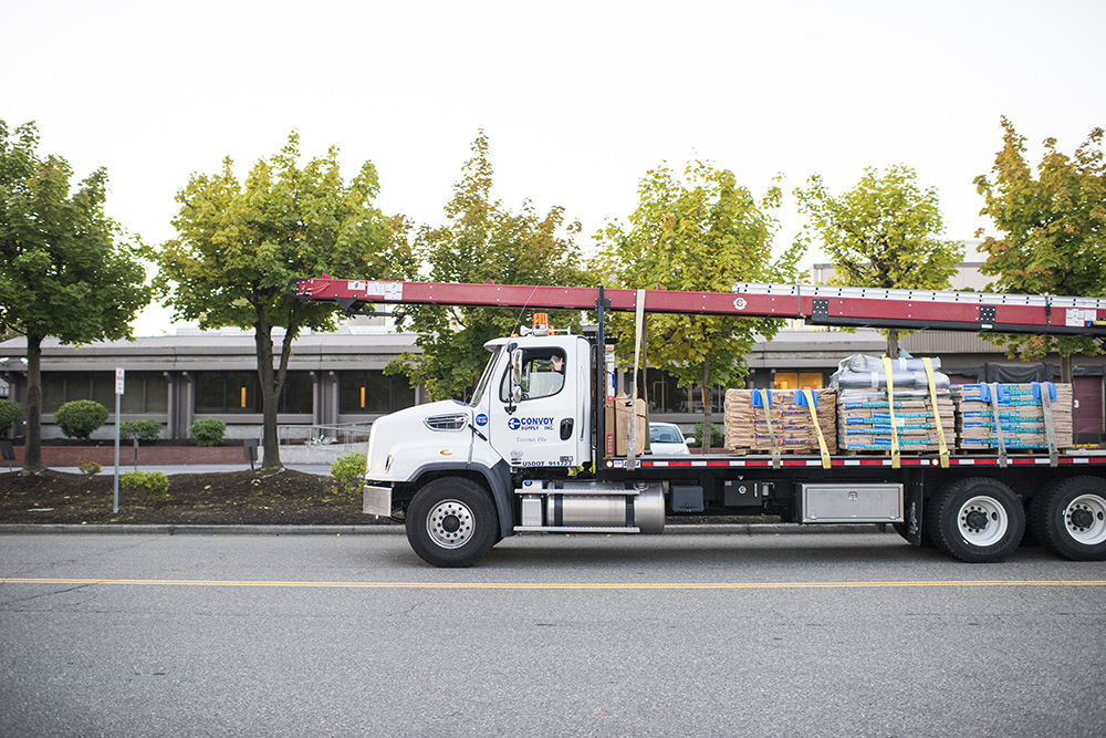 One of Convoy's extensive fleet of delivery trucks.